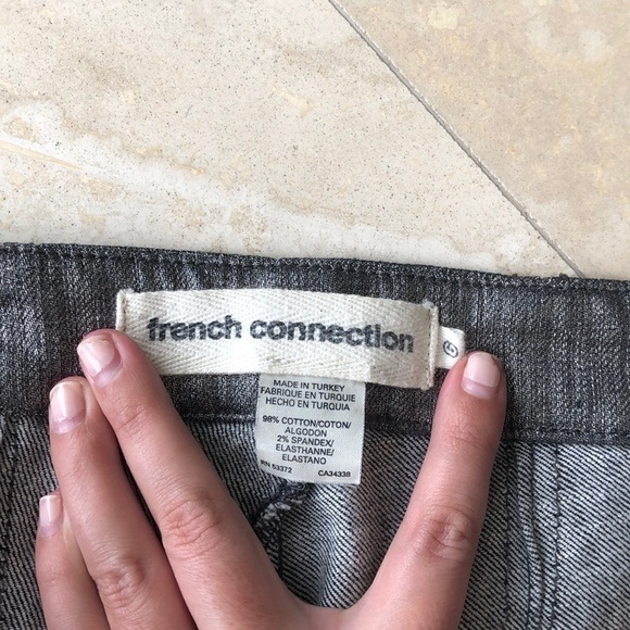 French Connection - Silver Washed Denim Jeans - 6 - Picture 6 of 8